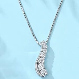 New GRA Certified Moissanite Diamond Necklace